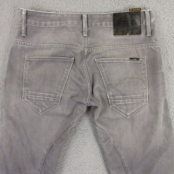 GStar Raw Denim Arc 3D Slim Jeans‎ Mens size 30x30 Gray Tapered Distressed - Picture 7 of 12